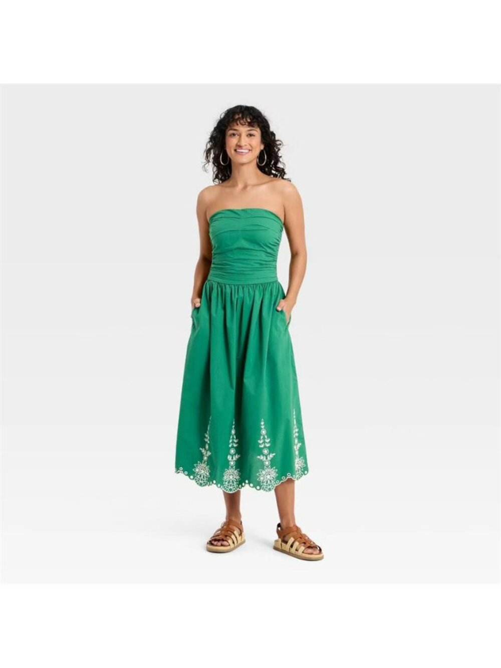 Women's Strapless Midi Sundress - Universal Thread